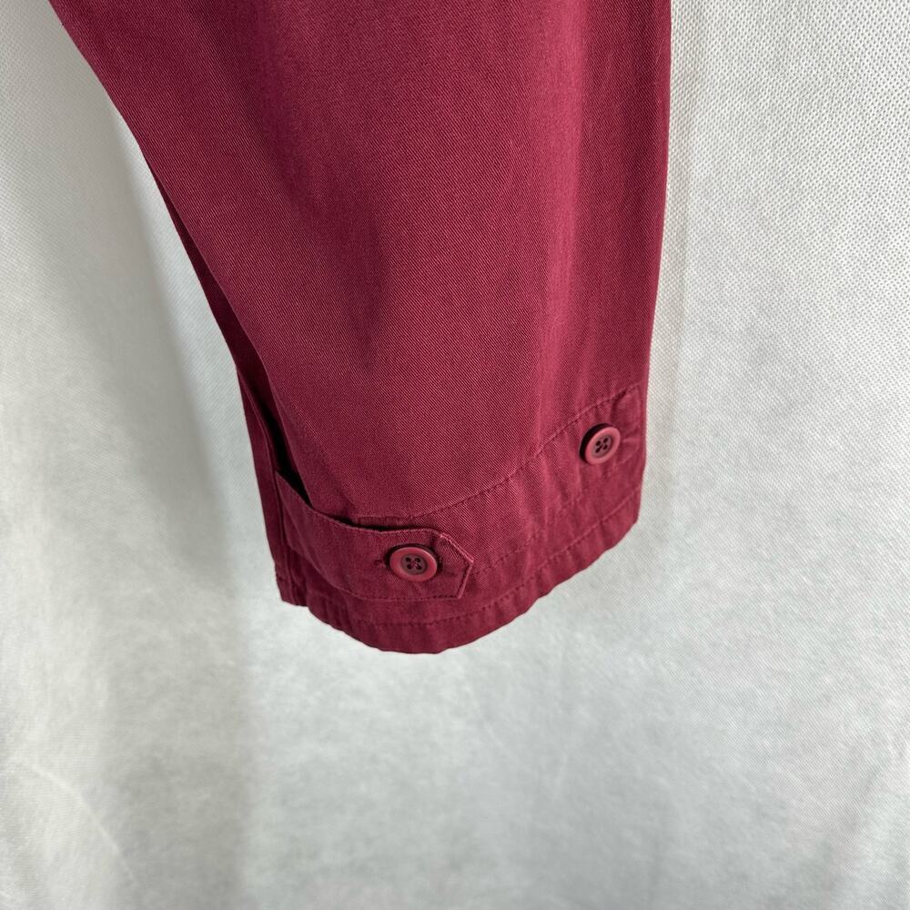 Pistola Tammy High Rise Trouser Exposed Buttons Pants Size 30 Merlot - Picture 8 of 15